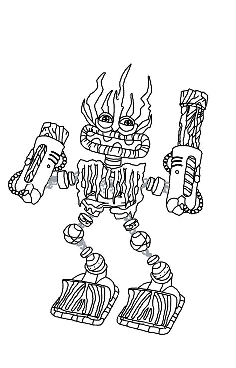 tree wubbox coloring page, Epic wubbox
