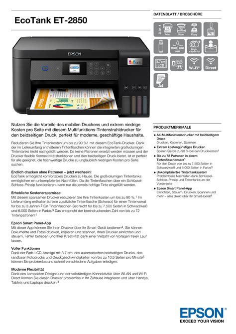 treibersoftware epson et 2850, Ecotank et-2850