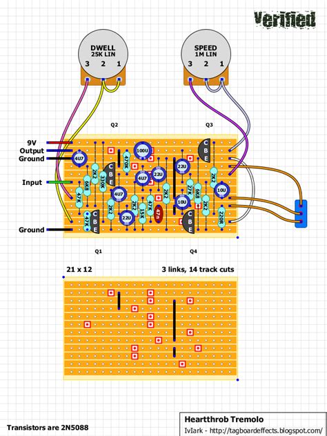 tremolo guitar pedal wiring diagram 