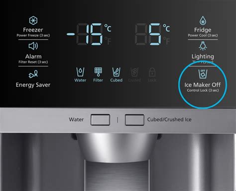 turn off ice maker samsung french door