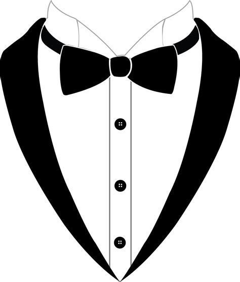 tux with grey clip art, Clipart tuxedo