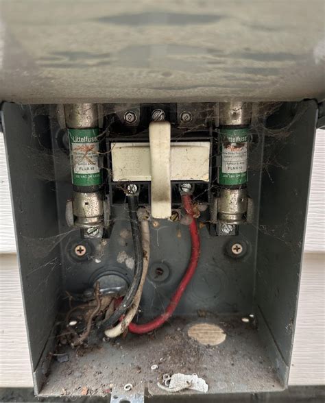 two breaker outside fuse box 