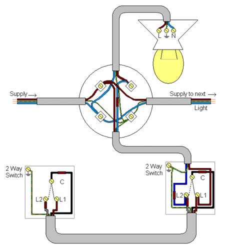 two way lighting wiring diagram 