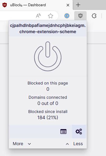 ublock origin web extension settings, Dashboard: settings · gorhill/ublock wiki · github