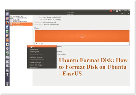 ubuntu format a disk, Ubuntu format disk: how to format disk on ubuntu. Ubuntu disk format drive disks utility gpt insert button