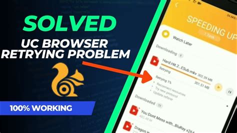 uc browser retrying problem, How to solve uc browser download retrying/resume problem