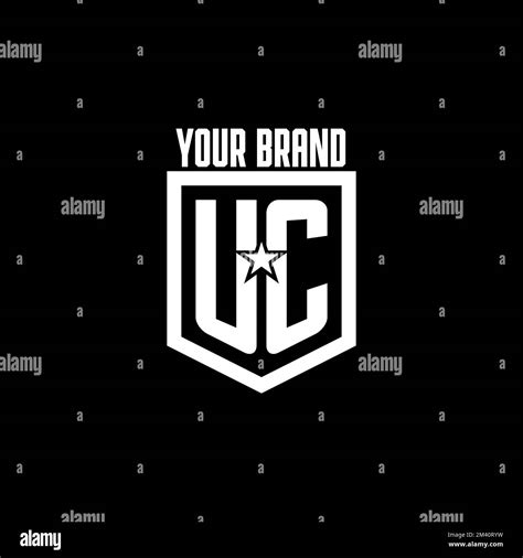 uc gaming logo, Uc logo esport gaming initial with blue light color design vector