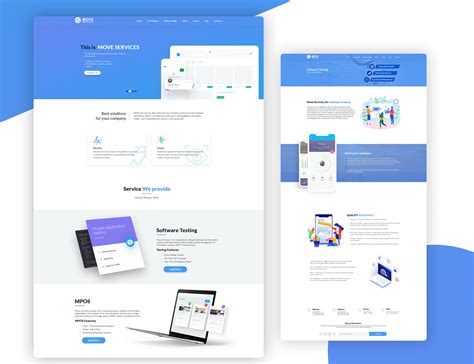 ui/ux product website design, Product website design