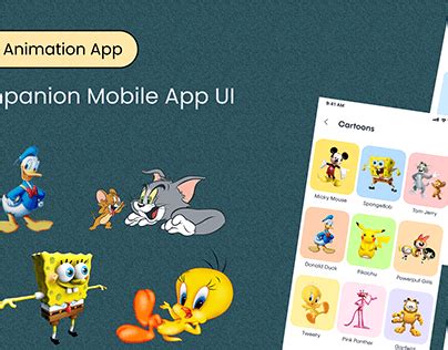 ui cartoon app, Cartoon app (ui x ux)