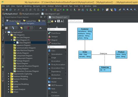 uml class diagram android studio, Cara menghasilkan class diagram (uml) di android studio (intellij idea)