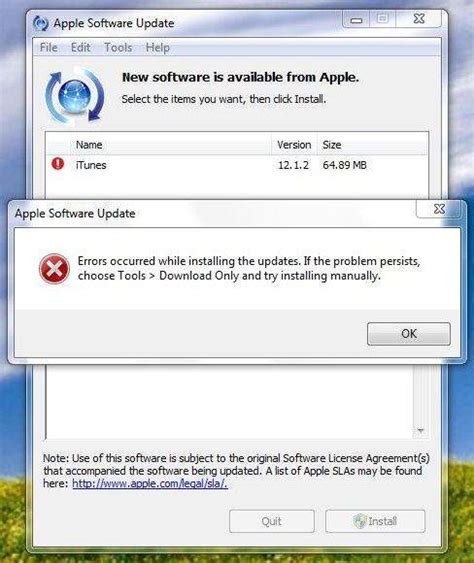 unable to install itunes, Unable to install itunes 10.5.2.11 solved