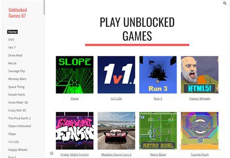 unblocked games 67 github.io, Unblocked games 67