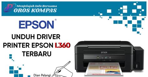 unduh driver epson l360 gratis, Unduh driver printer epson l360 terbaru (gratis)