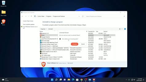 uninstall brave browser command line, How to uninstall brave browser from windows