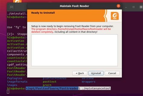 uninstall foxit reader linux, How to install foxit pdf reader on ubuntu
