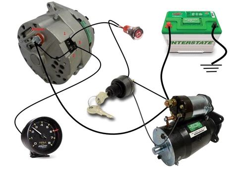 universal alternator wiring diagram 