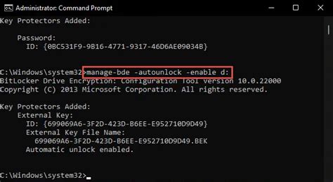 unlock bitlocker from command line, Howwy: how to get bitlocker recovery key from cmd