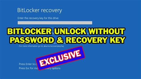 unlock bitlocker windows 11 without password, Comment déverrouiller un lecteur bitlocker sans mot de passe ni clé de