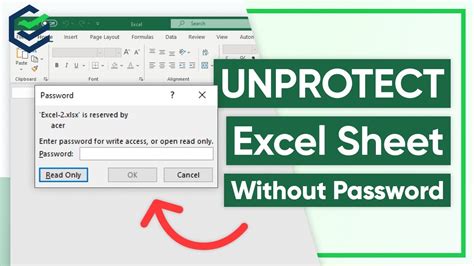 unlock excel file without password, Quick guide: how to unlock excel sheet without password