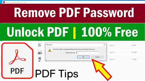 unlock pdf password protection, How to remove a password from a pdf file