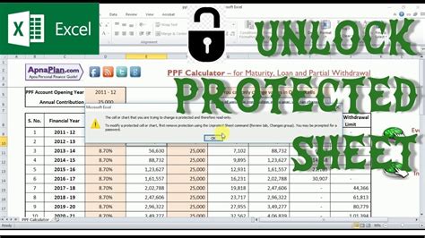unlock protected excel sheet, Quick guide: how to unlock excel sheet without password