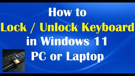 unlock windows 11 laptop, Lock winbuzzer. Keyboard won't type? here's how to unlock a keyboard on windows 10