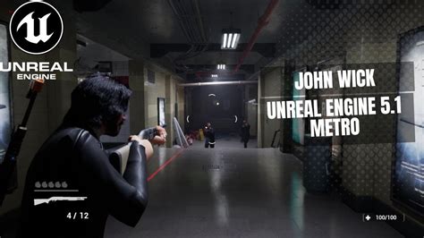 unreal engine 5 john wick demo, Experience epic action with john wick in unreal engine 5: metro level