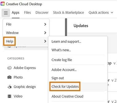 update adobe creative cloud, Install prompted continue. Adobe: how do i install/update adobe creative cloud apps?