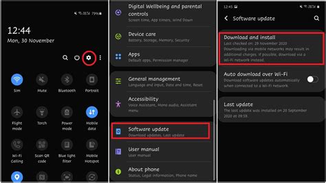 update android version, Update checking. How to check and update android version