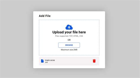 upload a file fill over, File upload