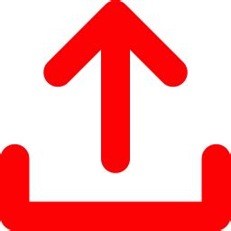 upload icon red color, Download upload icon in red color png image for free. Upload red icon color transparent