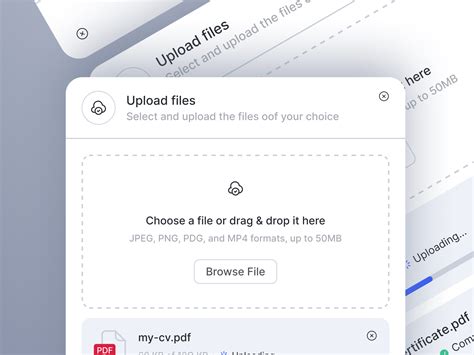 upload pdf file ui, 