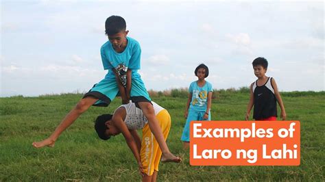 uranium laro ng lahi, Rediscovering the joy: 15 examples of laro ng lahi, traditional