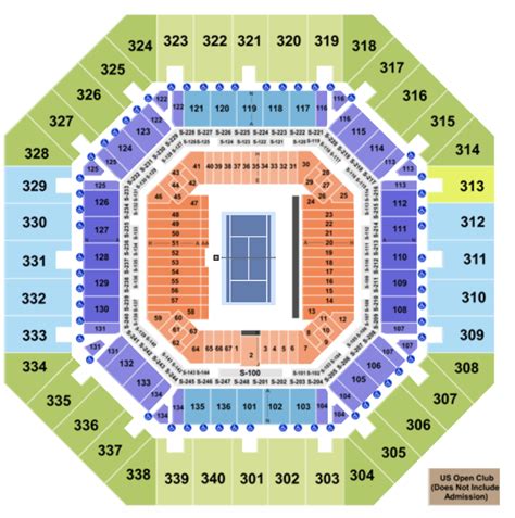 Us Open Tennis Seating Chart