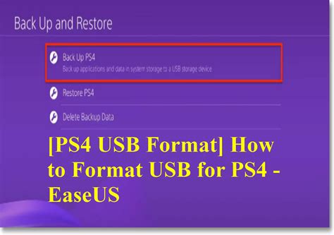 usb format for ps4, [ps4 usb format] get methods to format usb for ps4