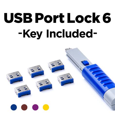 usb port blocker key with lock, Usb port blocker (without key)