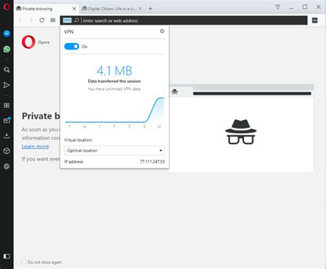 use vpn in opera private browsing mode, Use private browsing mode in opera for desktop