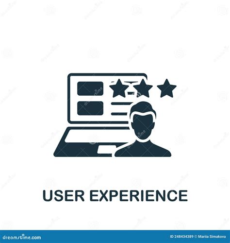 user-experience icon with black background, User experience icon. monochrome simple web design icon for templates
