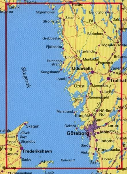 västkusten karta sverige