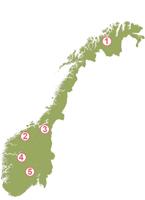 vandringsleder norge karta