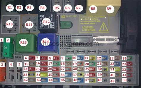 vauxhall astra fuse box 2001 