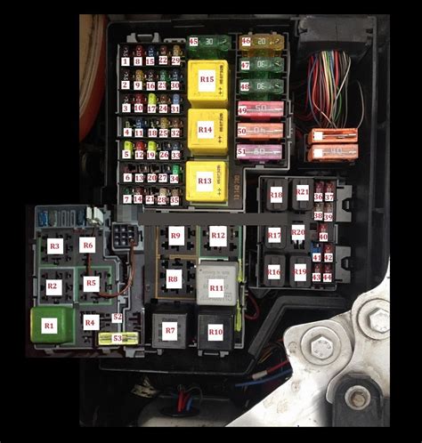 vauxhall corsa c fuse box diagram 