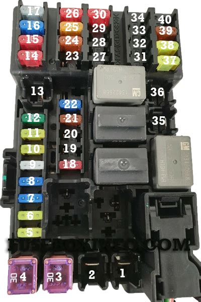 vauxhall corsa y reg fuse box 