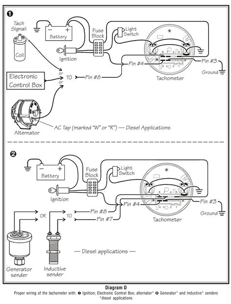 vdo tach wiring 