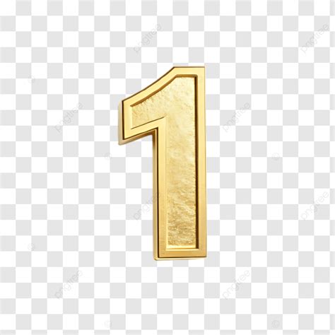 vector gold number 1, Number one gold royalty free vector image