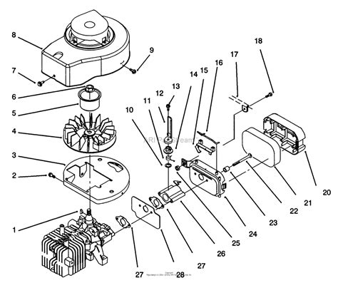 vertical mower engine diagram 