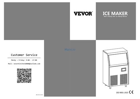 vevor ice machine manual