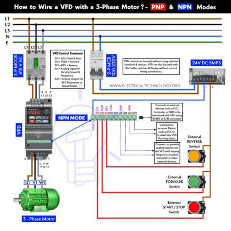 vfd motor wiring diagram 