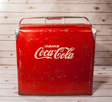 vintage coca cola ice chest