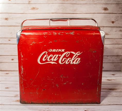 vintage coke cooler ice chest